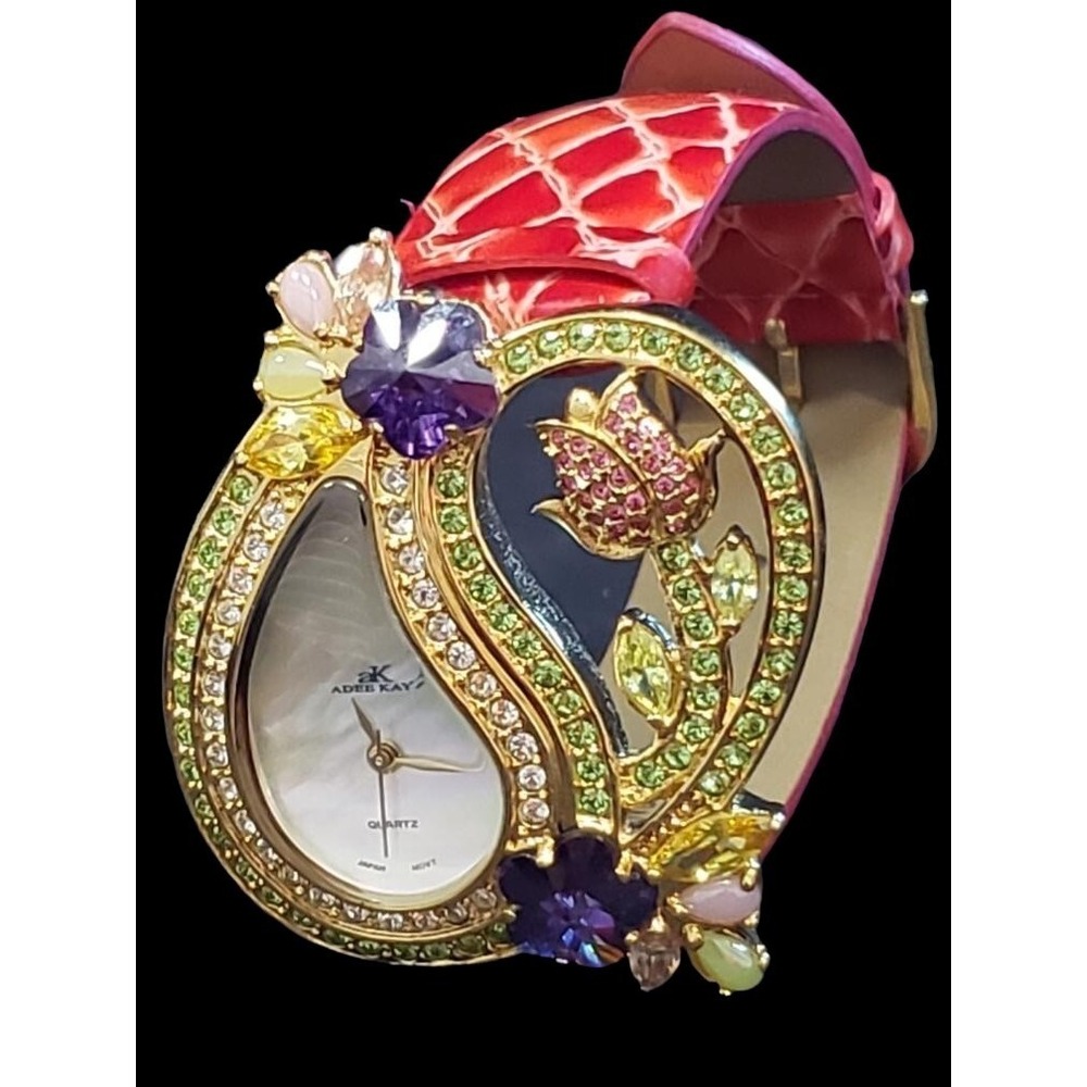 Adee‎ Kaye womens multi rhinestone watch AK-9 44LG